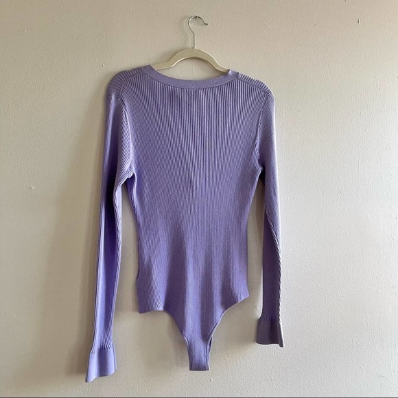 Favorite Daughter Lavender Ribbed Bodysuit - Picture 10 of 12